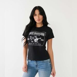 True Religion Glitter SRS Logo Tee SIZE L